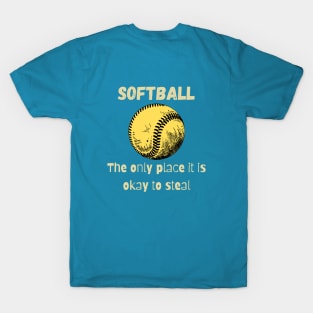 Softball steal T-Shirt